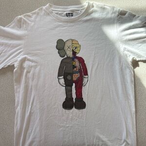 KAWS x Uniqlo White Graphic Tee